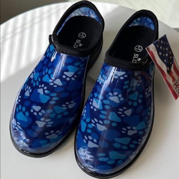 Sloggers Waterproof Garden Shoes Removable Comfortable Insoles Paw Prints NWT 8 - Picture 9 of 15